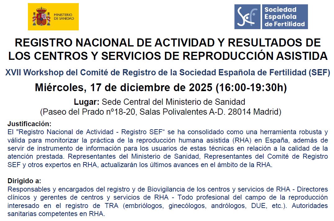 XVII WORKSHOP REGISTRO NACIONAL DE ACTIVIDAD 2023 – REGISTRO SEF